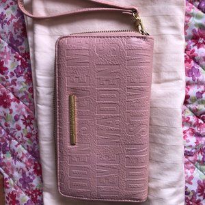 Steve Madden pink zip around Wallet